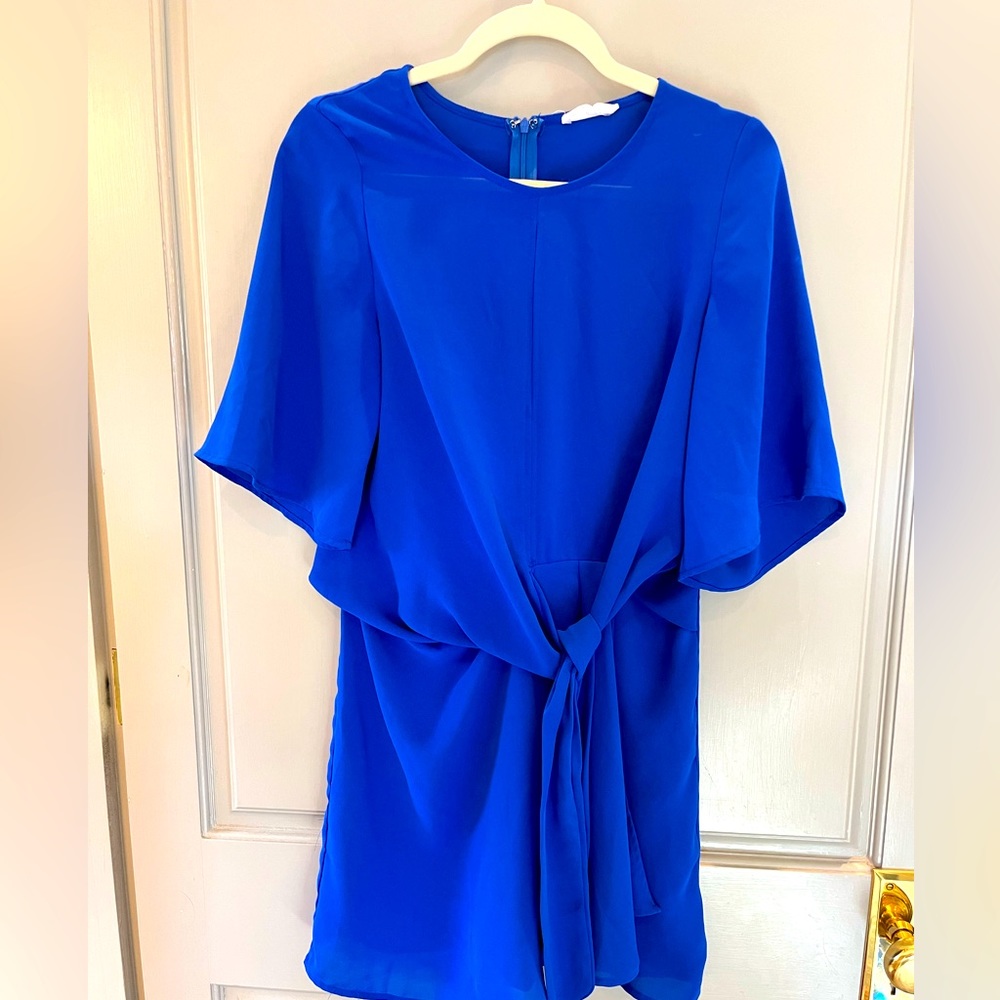 Royal Blue Cocktail dress with tie in front